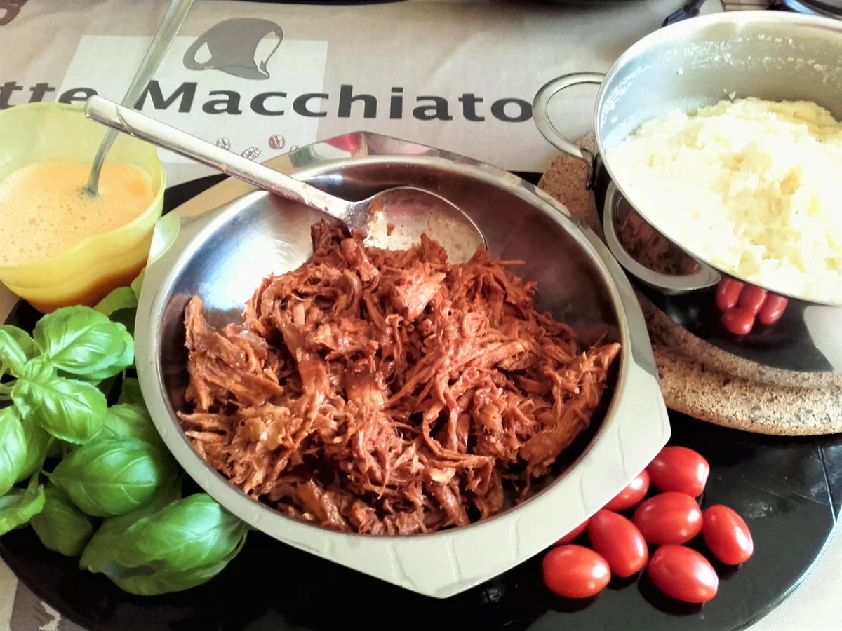 Pulled Pork - Kartoffelbrei - Pie - Rezept - Bild Nr. 2386