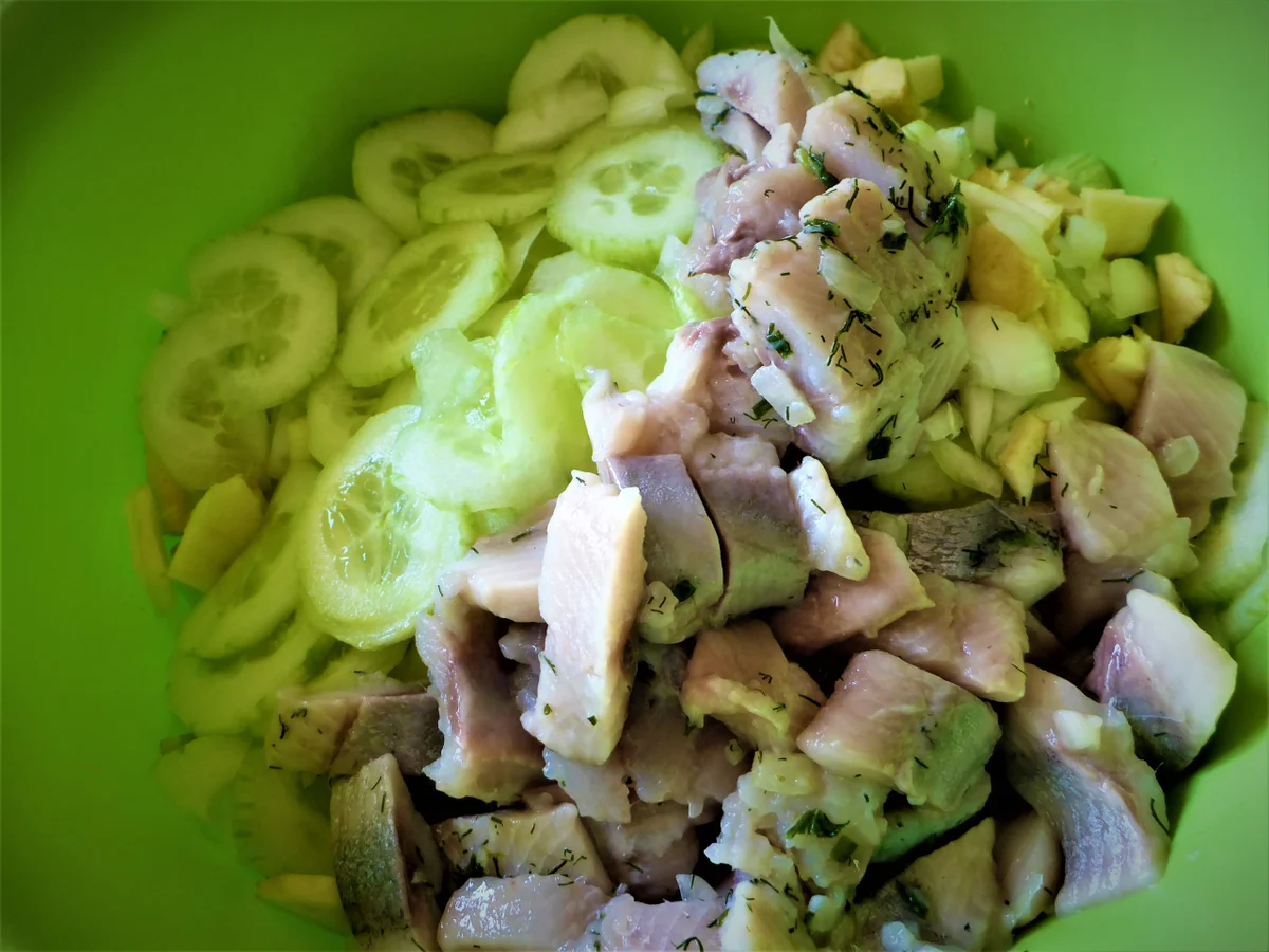 Matjes, in süß- saurer Sahne eingelegt,nach Hausfrauen Art a la Britta - Rezept - Bild Nr. 2384