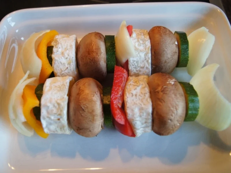 Rezept: Vegetarisches Schaschlik Bild Nr. 2383 Vegetarisches Schaschlik - Rezept - Bild Nr. 2383