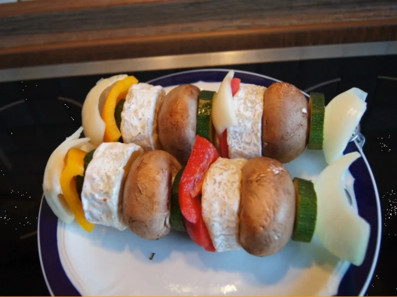 Rezept: Vegetarisches Schaschlik Bild Nr. 2386 Vegetarisches Schaschlik - Rezept - Bild Nr. 2386