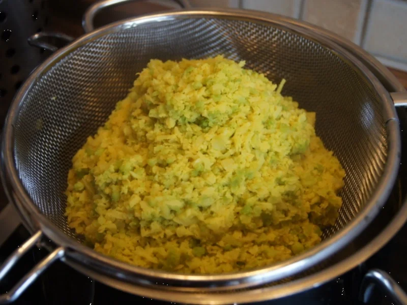 Minutensteak mit gelben Romanesco-Reis und braunen Champignons - Rezept - Bild Nr. 2391