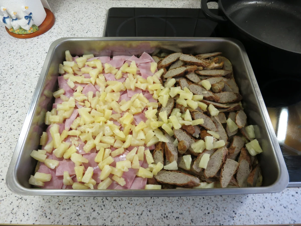 Rezept: Grillgut-Auflauf Bild Nr. 2404 Grillgut-Auflauf - Rezept - Bild Nr. 2404