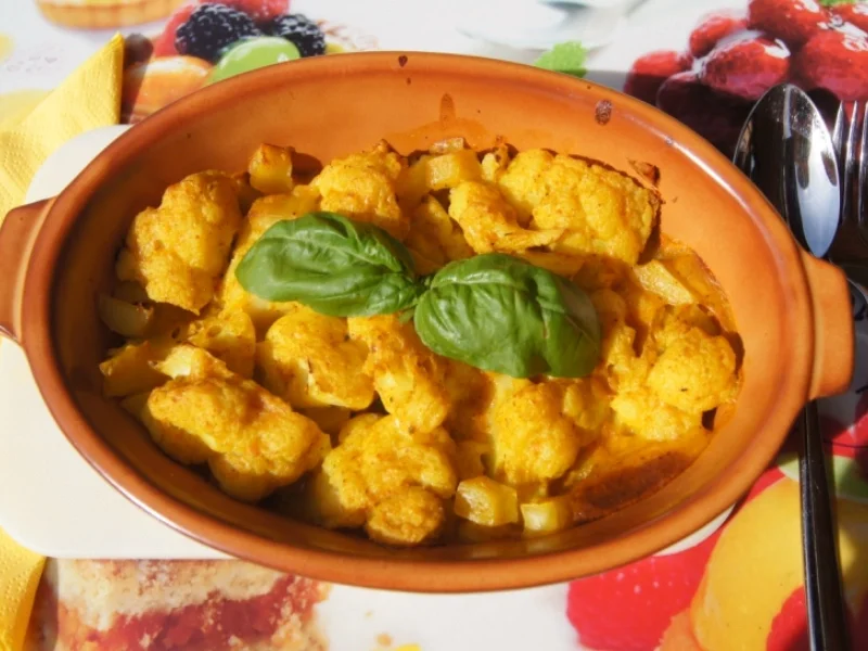 Rezept: Curry Blumenkohlauflauf Bild Nr. 2401 Curry Blumenkohlauflauf - Rezept - Bild Nr. 2401