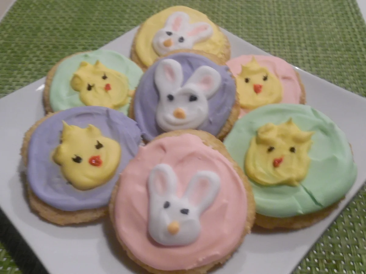 Ingwer-Kekse (Ginger-Biscuits) mit Oster-Deko - Rezept - Bild Nr. 2401