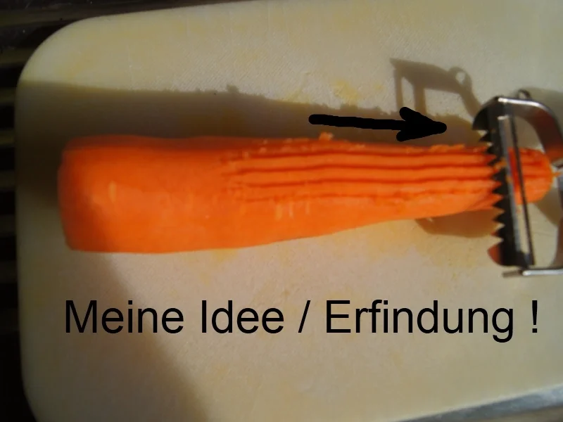 Wolfbarschfilet mit gebackenen Möhrenblüten und Curry-Erbsen-Blumenkohlreis - Rezept - Bild Nr. 2445