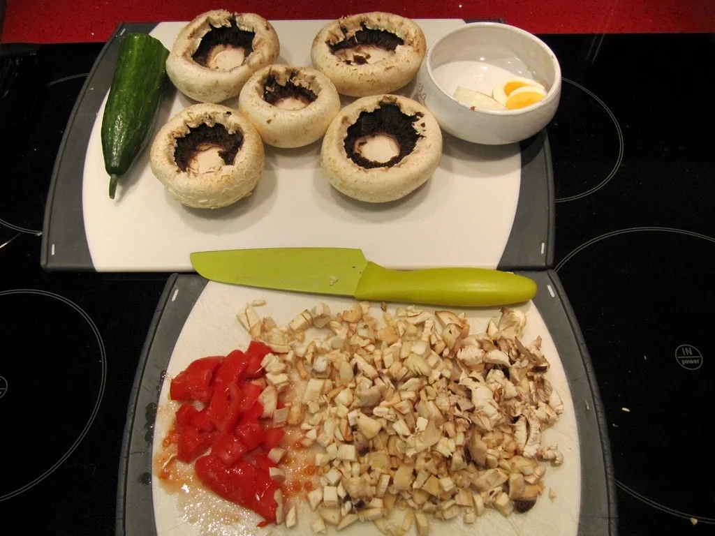 Rezept: Gefüllte Riesen Champignons Bild Nr. 2442 Gefüllte Riesen Champignons - Rezept - Bild Nr. 2442