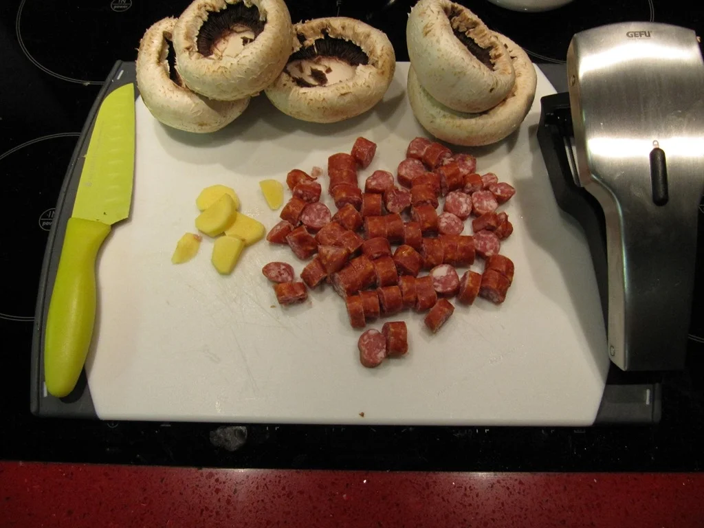 Rezept: Gefüllte Riesen Champignons Bild Nr. 2443 Gefüllte Riesen Champignons - Rezept - Bild Nr. 2443