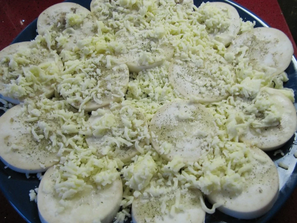 Rezept: Weisse Aubergine überbacken Bild Nr. 2446 Weisse Aubergine überbacken - Rezept - Bild Nr. 2446