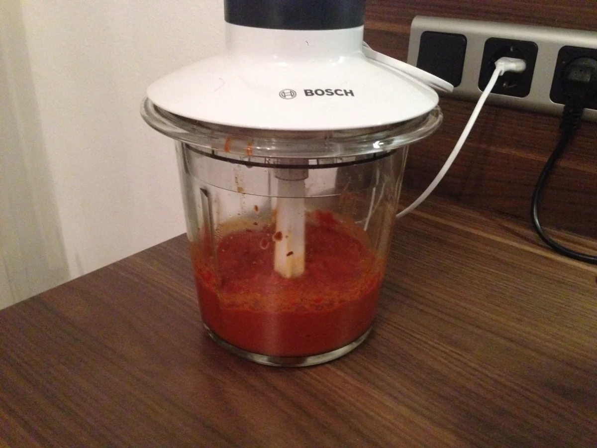 Buletten mit Paprikareis und fruchtiger Currysoße - Rezept - Bild Nr. 2471