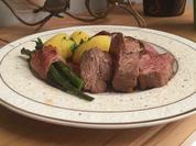 Entenbrust auf Punschfeigen mit Prinzessbohnen und Salzkartoffeln - Rezept - Bild Nr. 2