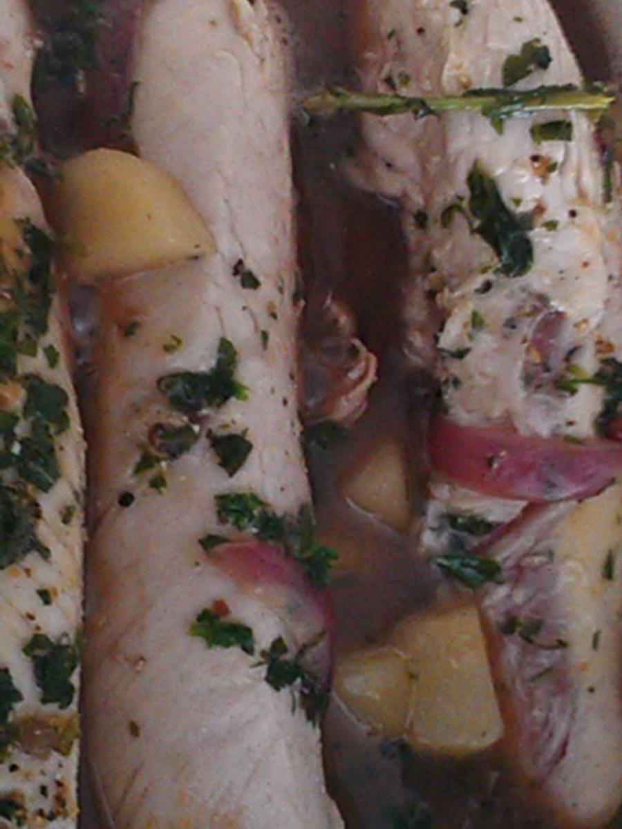 Putenfilet`s heute mal confiert (als Vorspeise)  à la Biggi - Rezept - Bild Nr. 2470