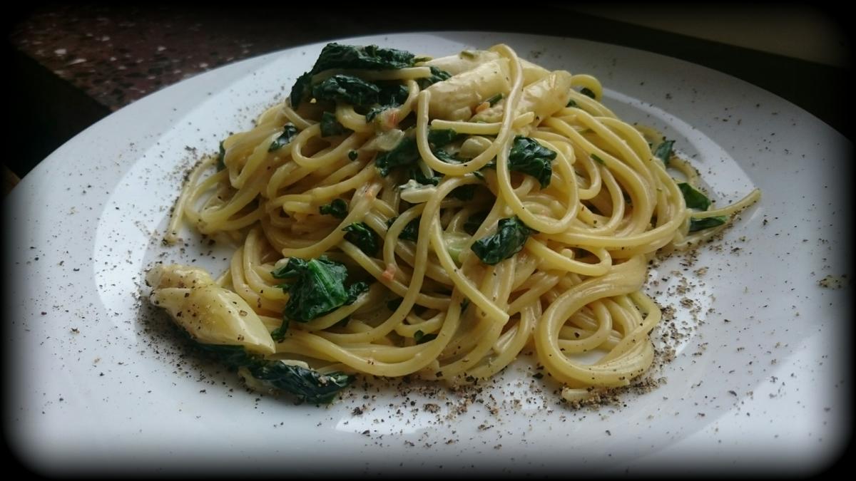 Spaghetti mit Bärlauch und Spargel - Rezept - Bild Nr. 3