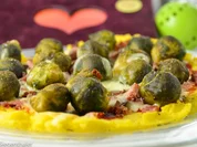 Maispizza mit Rosehkohl und Bundschinken - Rezept - Bild Nr. 2