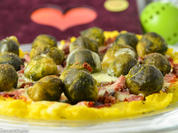 Maispizza mit Rosehkohl und Bundschinken - Rezept - Bild Nr. 2