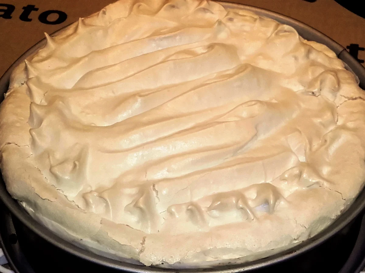 Rezept: Erdbeer- Rhabarber- Kuchen mit Baiser Bild Nr. 2474 Erdbeer- Rhabarber- Kuchen mit Baiser - Rezept - Bild Nr. 2474