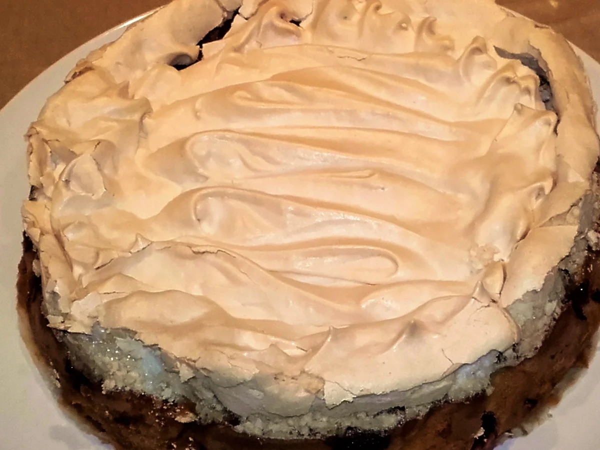 Rezept: Erdbeer- Rhabarber- Kuchen mit Baiser Bild Nr. 2476 Erdbeer- Rhabarber- Kuchen mit Baiser - Rezept - Bild Nr. 2476