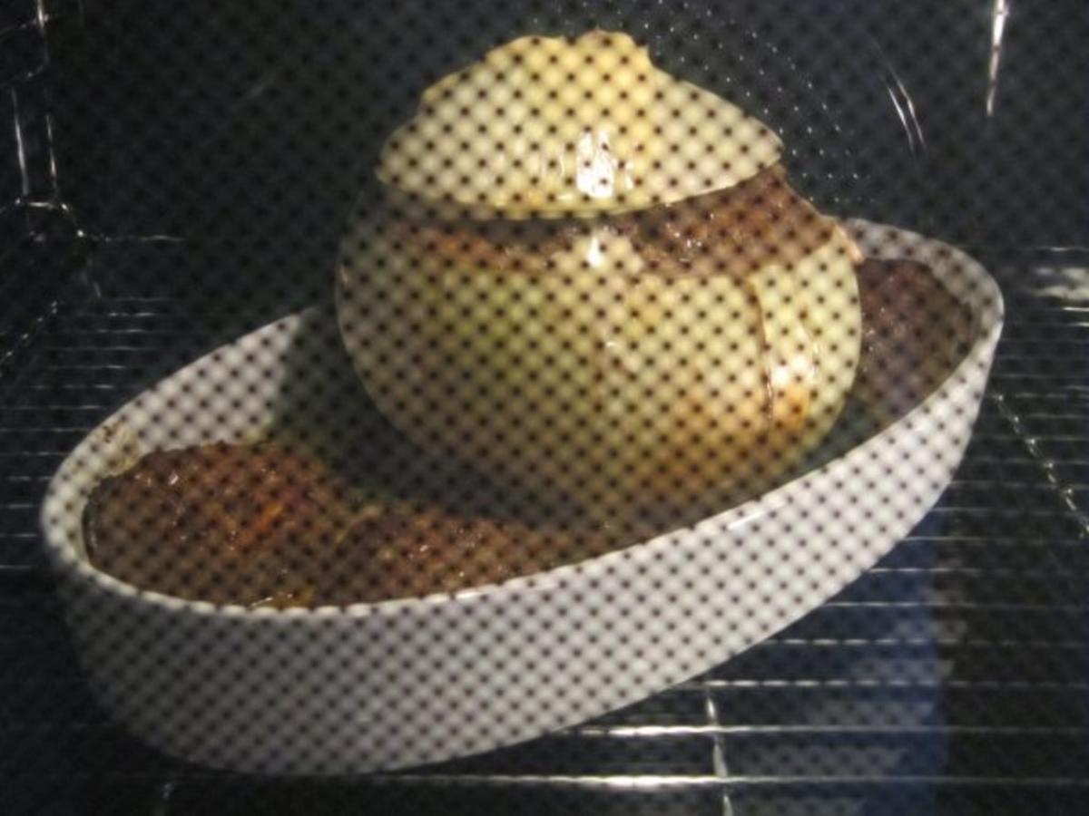 Metzgerzwiebel gefüllt mit Rinderhack - Rezept - Bild Nr. 2485