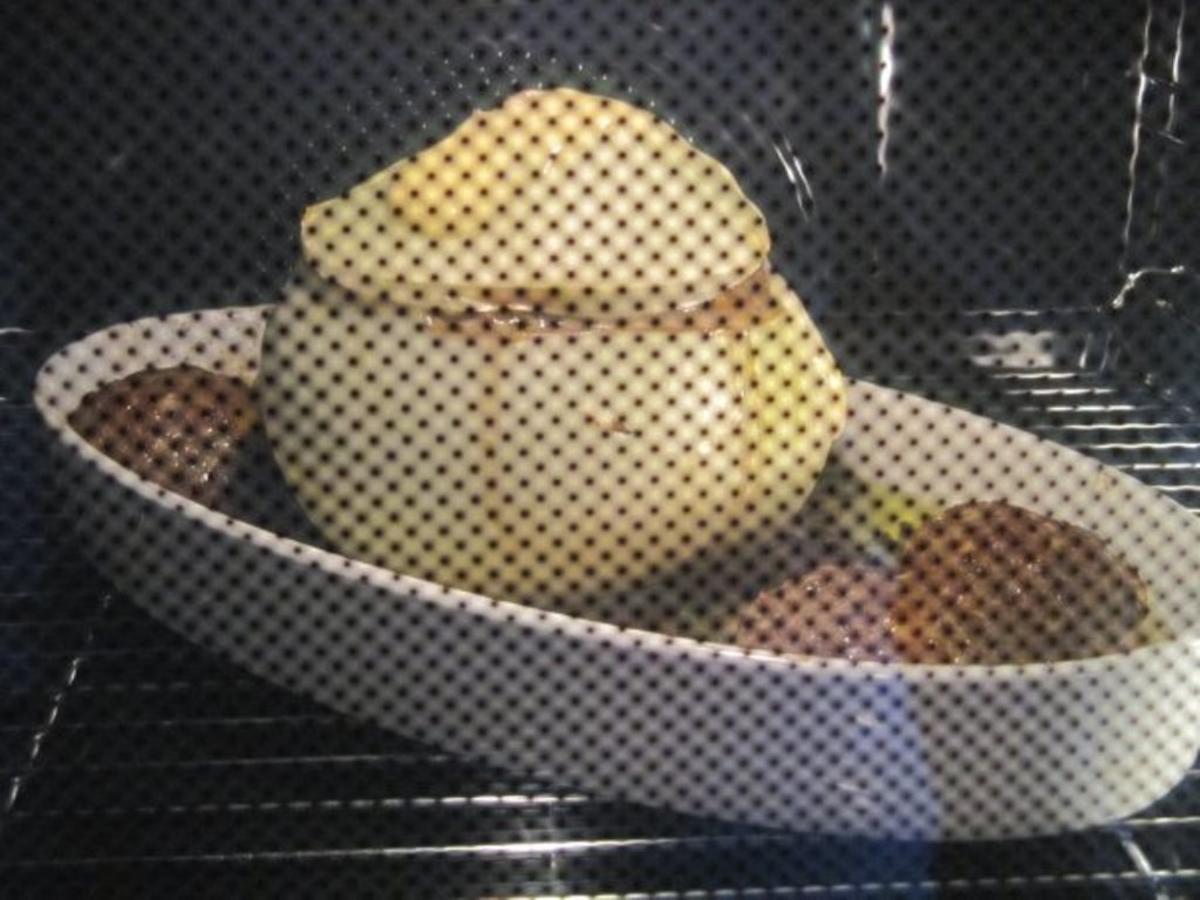 Metzgerzwiebel gefüllt mit Rinderhack - Rezept - Bild Nr. 2487