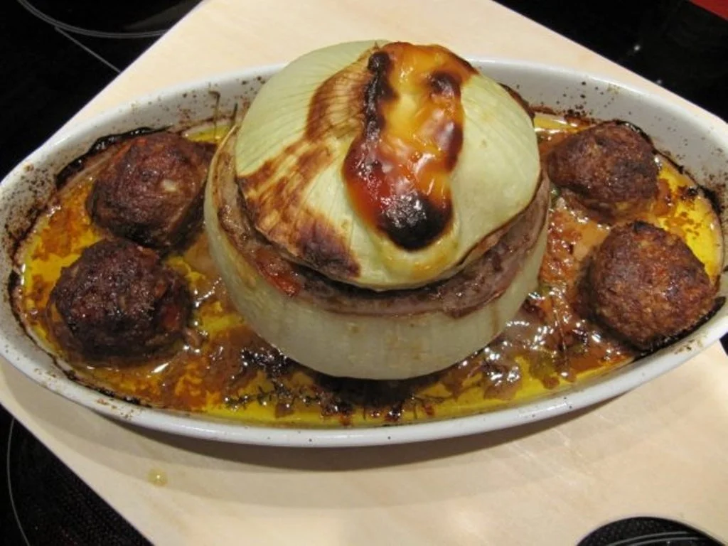 Rezept: Metzgerzwiebel gefüllt mit Rinderhack Bild Nr. 2490 Metzgerzwiebel gefüllt mit Rinderhack - Rezept - Bild Nr. 2490