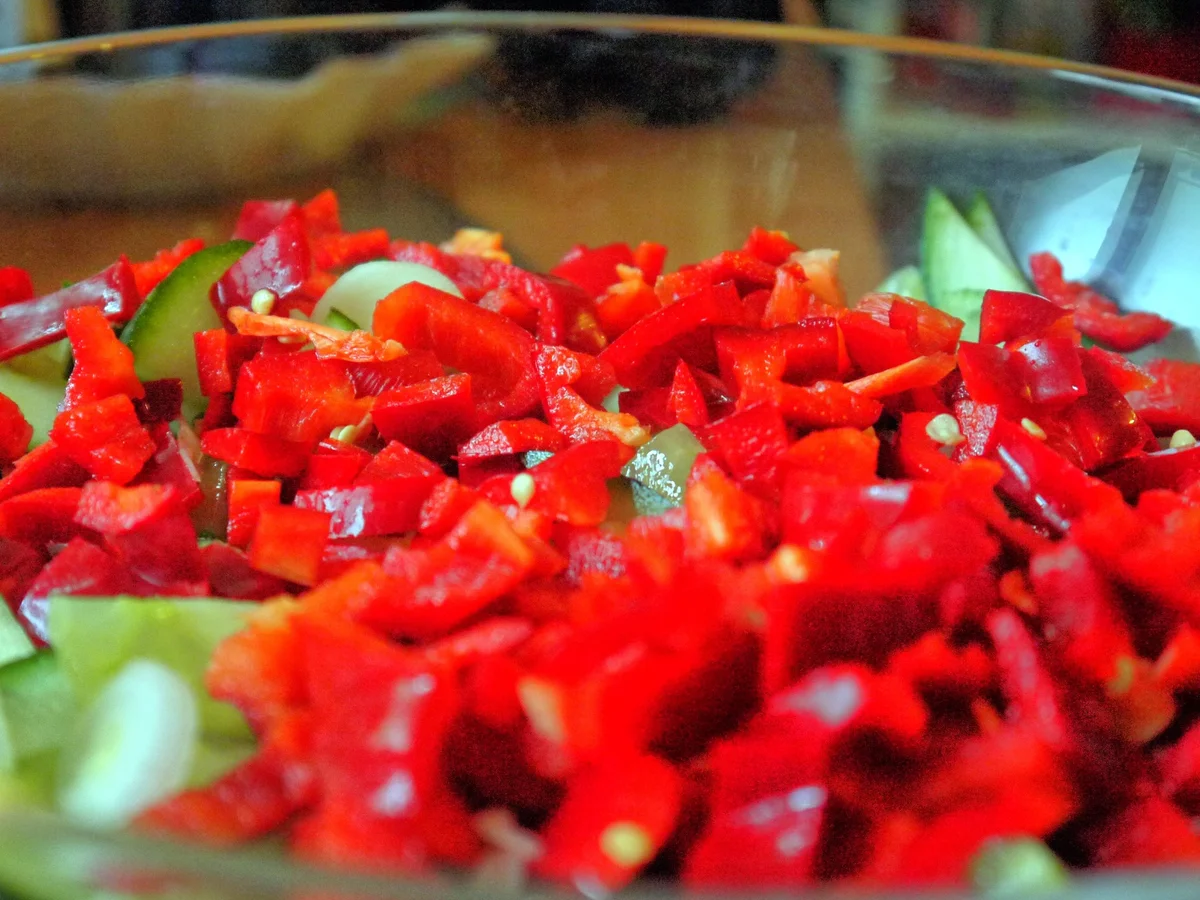 Rezept: Reissalat mit scharf marinierter Hähnchenbrust Bild Nr. 13 Reissalat mit scharf marinierter Hähnchenbrust - Rezept - Bild Nr. 13