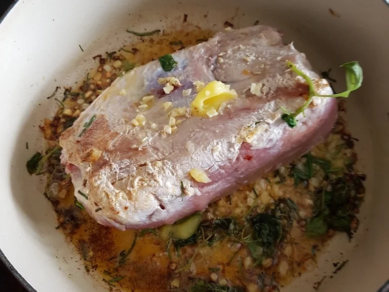 Schweinekamm im eigenen Saft geschmort à la Biggi - Rezept - Bild Nr. 2489