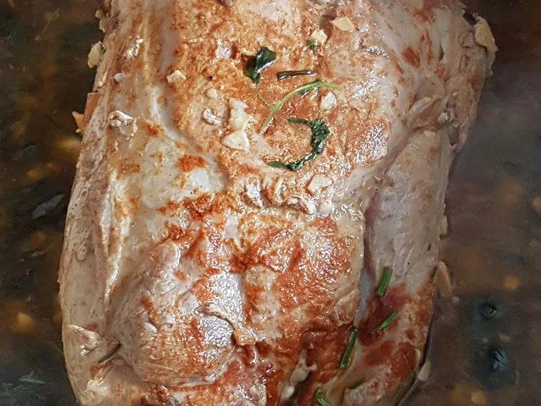 Schweinekamm im eigenen Saft geschmort à la Biggi - Rezept - Bild Nr. 2486