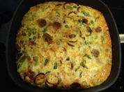 Quiche mit grünem Spargel-Sucuk-Schinken und Käse überbacken - Rezept - Bild Nr. 2500