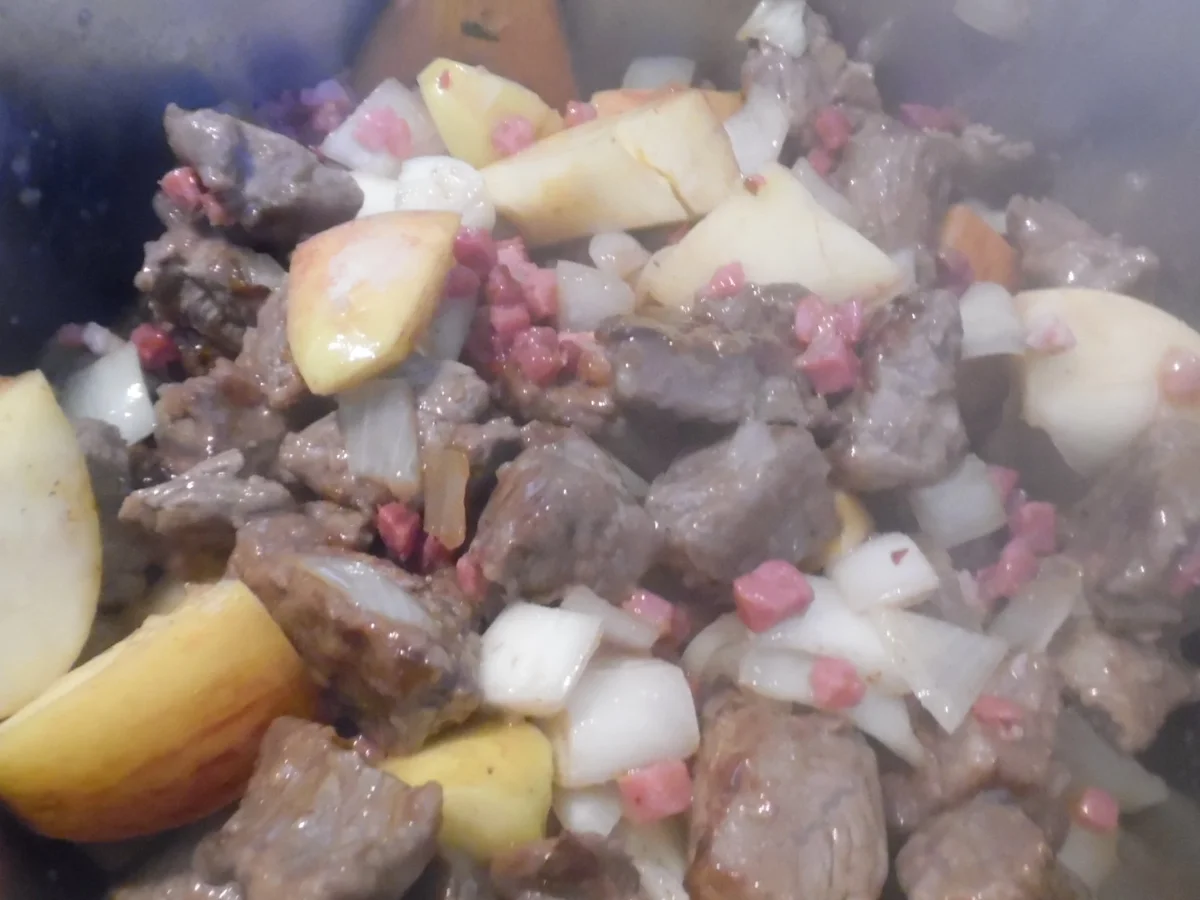 Rindfleisch-Ragout in Apfel-Meerrettich-Soße - Rezept - Bild Nr. 2507