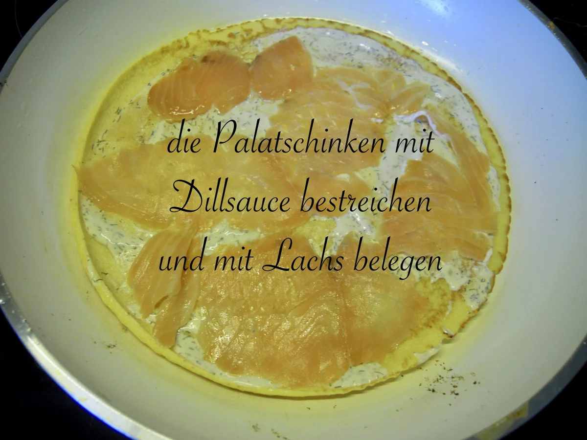 Palatschinken mit Räucherlachs Füllung - Rezept - Bild Nr. 2509