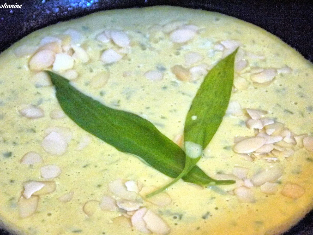 Bärlauchpfannkuchen mit Schmand-.Limetten-Dip - Rezept - Bild Nr. 2534