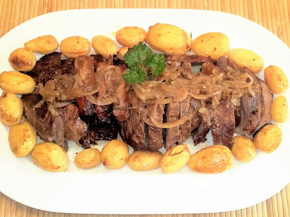 Lammkeule mit Kartöffelchen aus dem Ofen - Rezept - Bild Nr. 2540