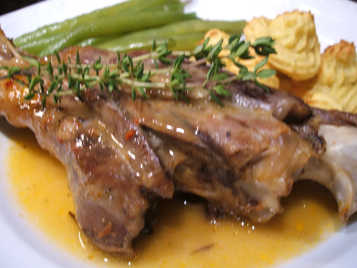 Lammkeule mit Kartöffelchen aus dem Ofen - Rezept - Bild Nr. 2542