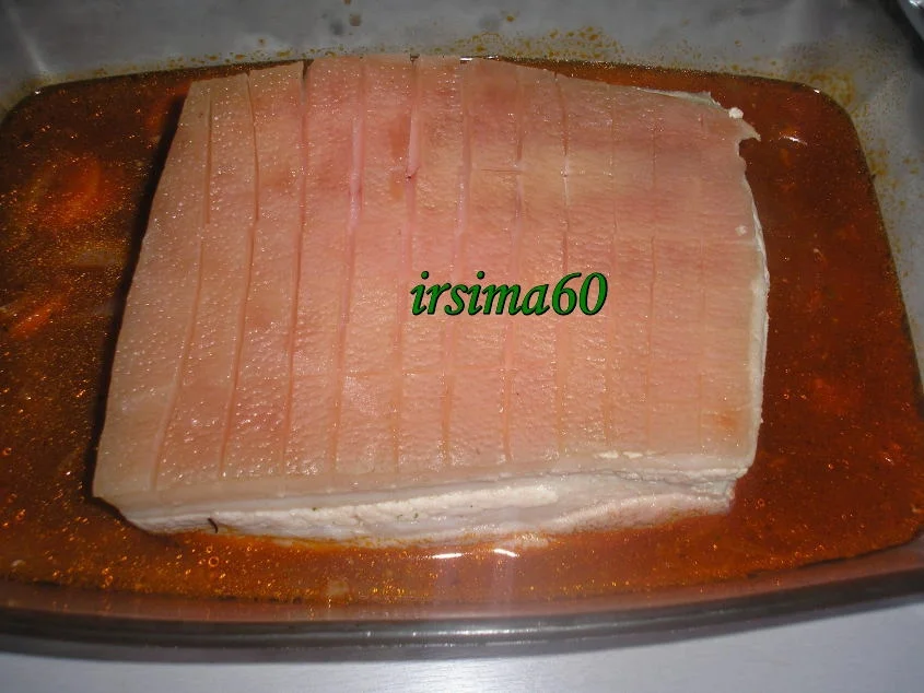 Rezept: Krustenbraten vom Schweinebauch Bild Nr. 2534 Krustenbraten vom Schweinebauch - Rezept - Bild Nr. 2534