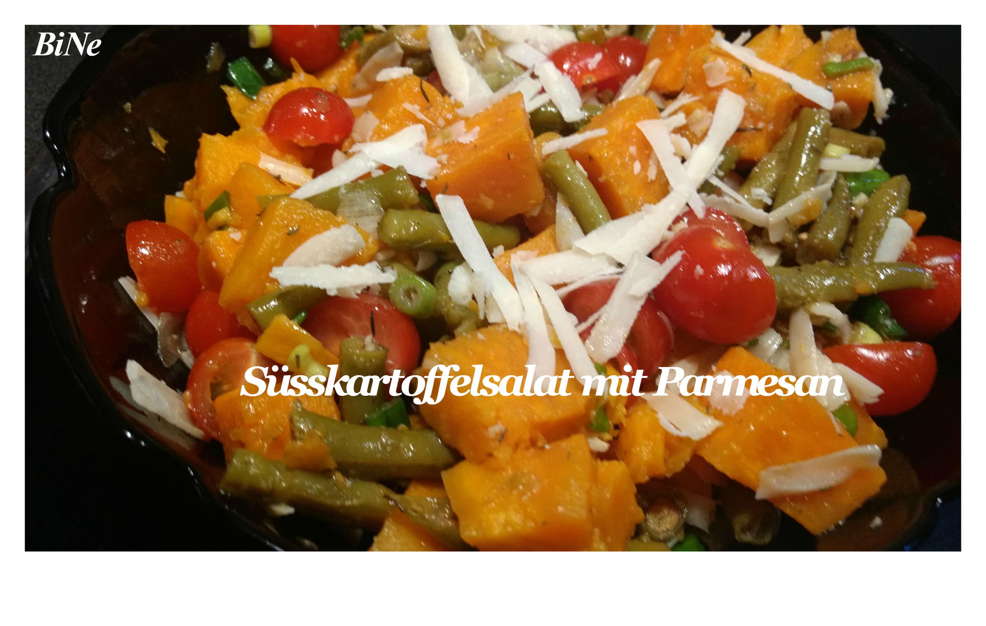 Bilder für BiNe` S SÜSSKARTOFFELSALAT MIT PARMESAN - Rezept