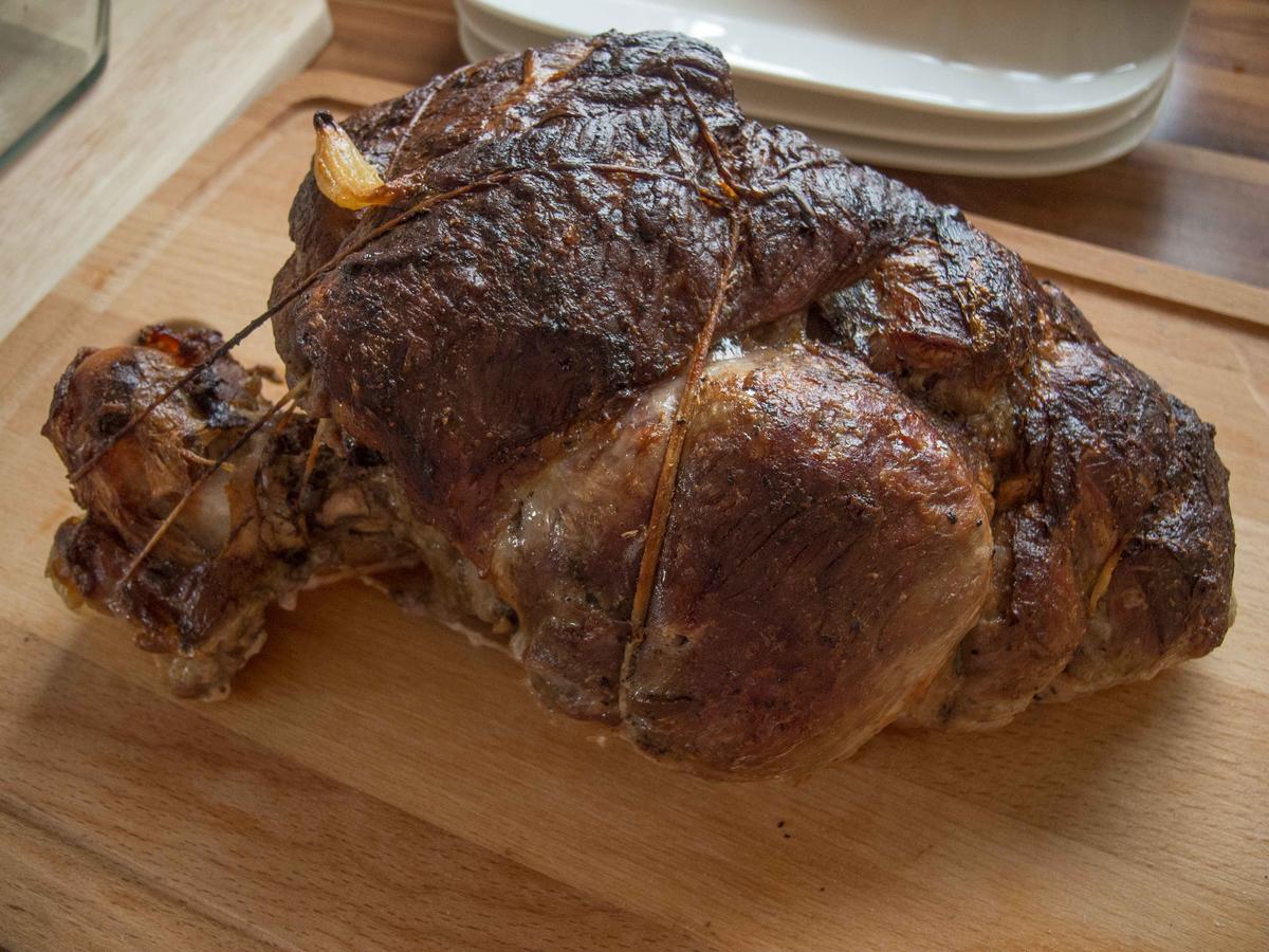 Ostern 2017: Lammkeule mit Polenta und Bohnen - Rezept - Bild Nr. 2666