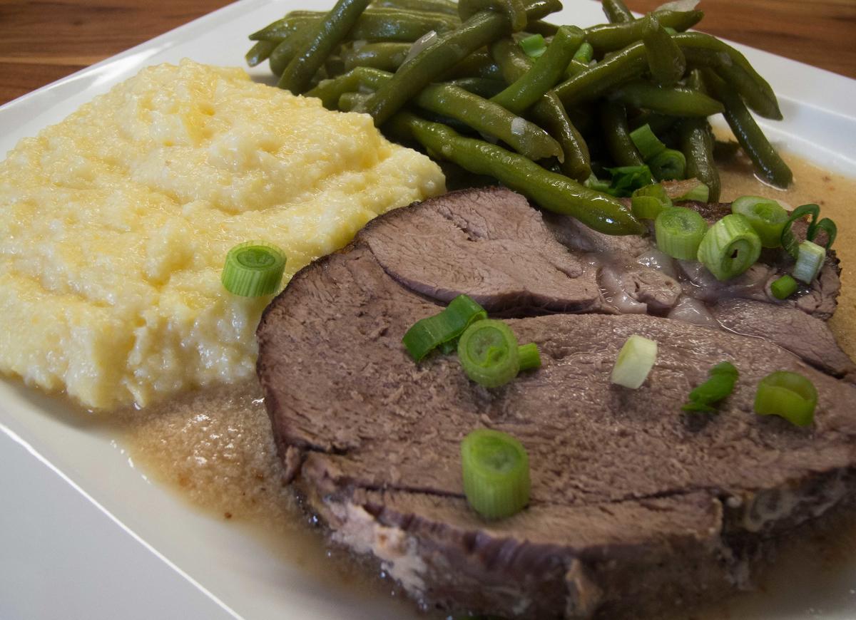 Ostern 2017: Lammkeule mit Polenta und Bohnen - Rezept - Bild Nr. 2668