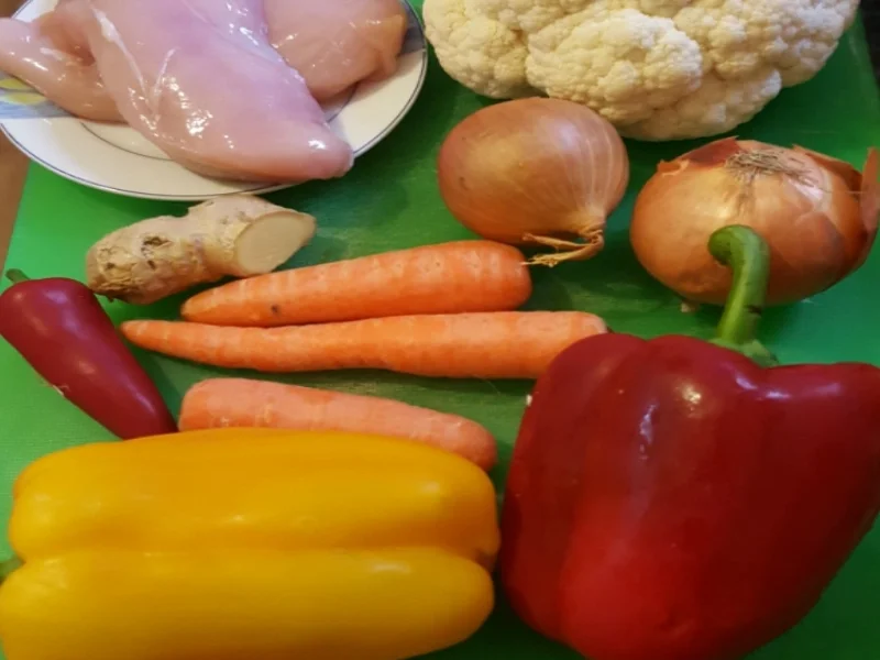 Nasi Goreng mit Curry-Blumenkohl-Reis II - Rezept - Bild Nr. 2604