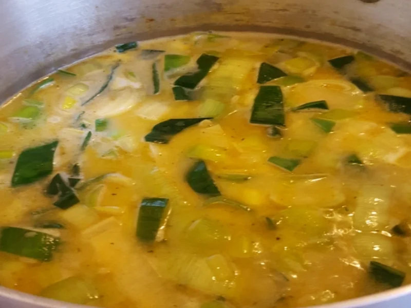 Rezept: Curry-Kartoffel-Mais-Hähnchenbrustfilet-Suppe Bild Nr. 2645 Curry-Kartoffel-Mais-Hähnchenbrustfilet-Suppe - Rezept - Bild Nr. 2645