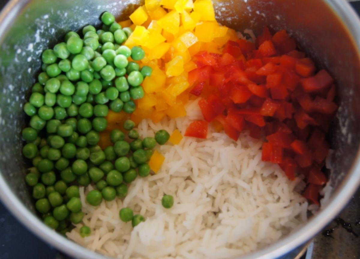 Chinesische Hähnchennuggets mit Gemüse-Reis - Rezept - Bild Nr. 2663