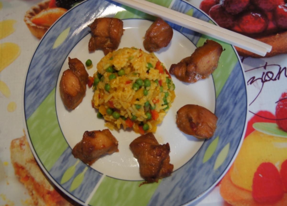 Chinesische Hähnchennuggets mit Gemüse-Reis - Rezept - Bild Nr. 2665