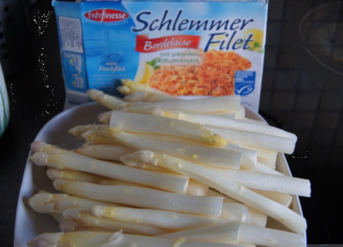 Schlemmerfilet mit Spargel und neuen Kartoffeln - Rezept - Bild Nr. 2653