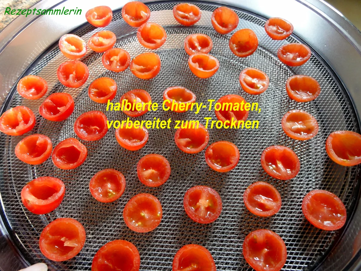 Rezept: Diverses: CHERRY - TOMATEN; getrocknet + eingelegt Bild Nr. 2687 Diverses: CHERRY - TOMATEN; getrocknet + eingelegt - Rezept - Bild Nr. 2687