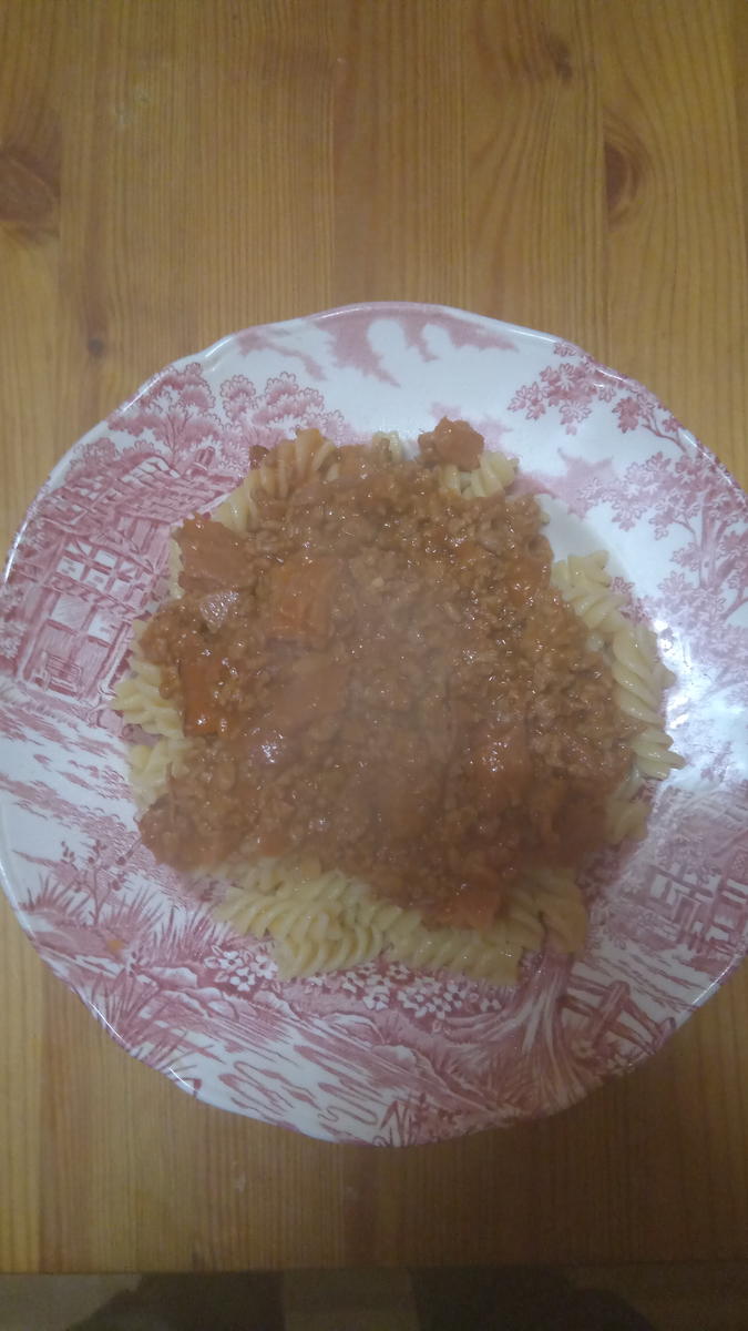 Spaghetti Bolognese mit Bacon - Rezept - Bild Nr. 2681