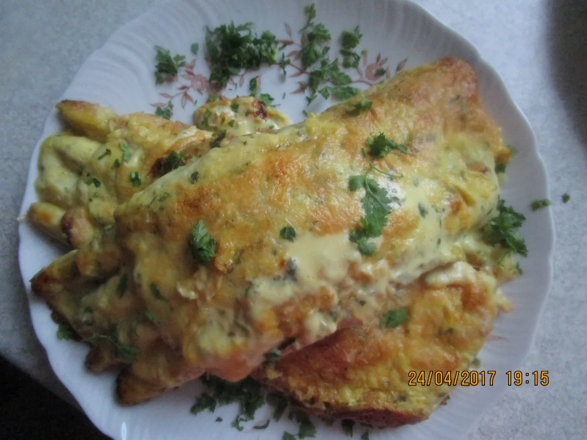 Rezept: Spargel-Schinken-Pfannkuchen mit Käse überbacken Bild Nr. 2694 Spargel-Schinken-Pfannkuchen mit Käse überbacken - Rezept - Bild Nr. 2694