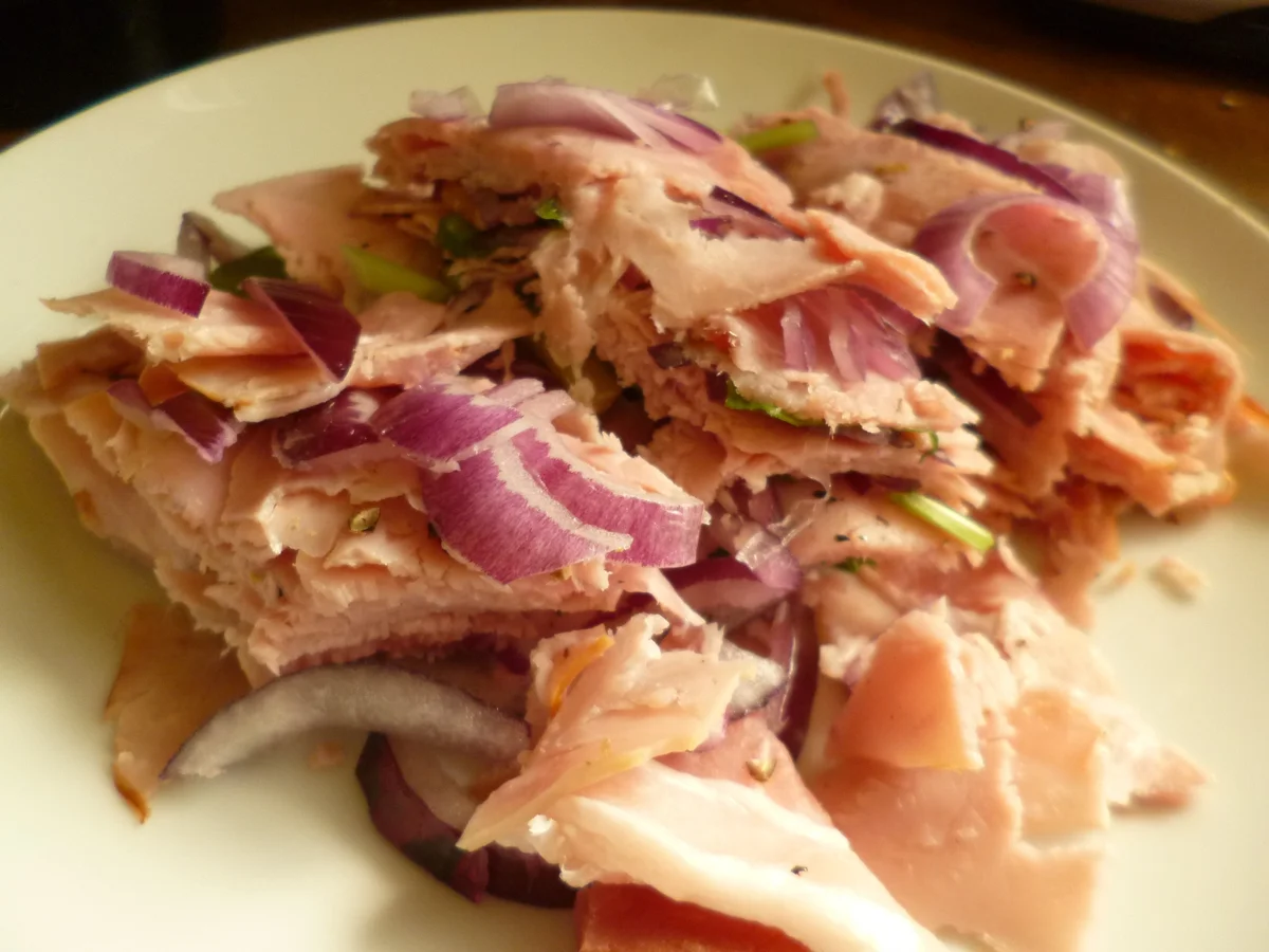 Rezept: Zwiebelfleisch mit Bärlauch Bild Nr. 2706 Zwiebelfleisch mit Bärlauch - Rezept - Bild Nr. 2706