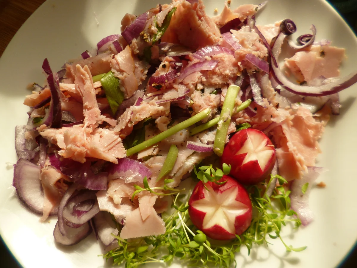 Rezept: Zwiebelfleisch mit Bärlauch Bild Nr. 2709 Zwiebelfleisch mit Bärlauch - Rezept - Bild Nr. 2709