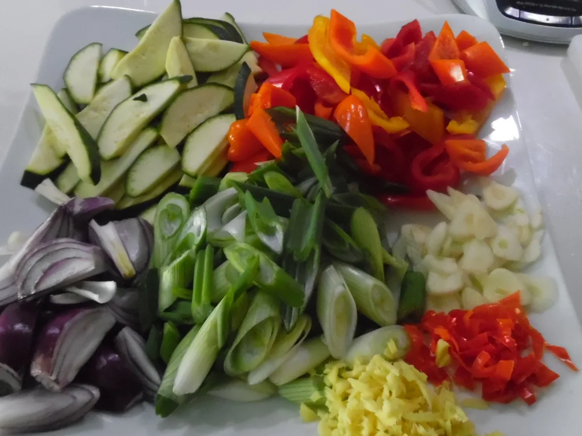 Rezept: Hackbällchen in Wok-Gemüse, asiatisch-scharf Bild Nr. 2723 Hackbällchen in Wok-Gemüse, asiatisch-scharf - Rezept - Bild Nr. 2723