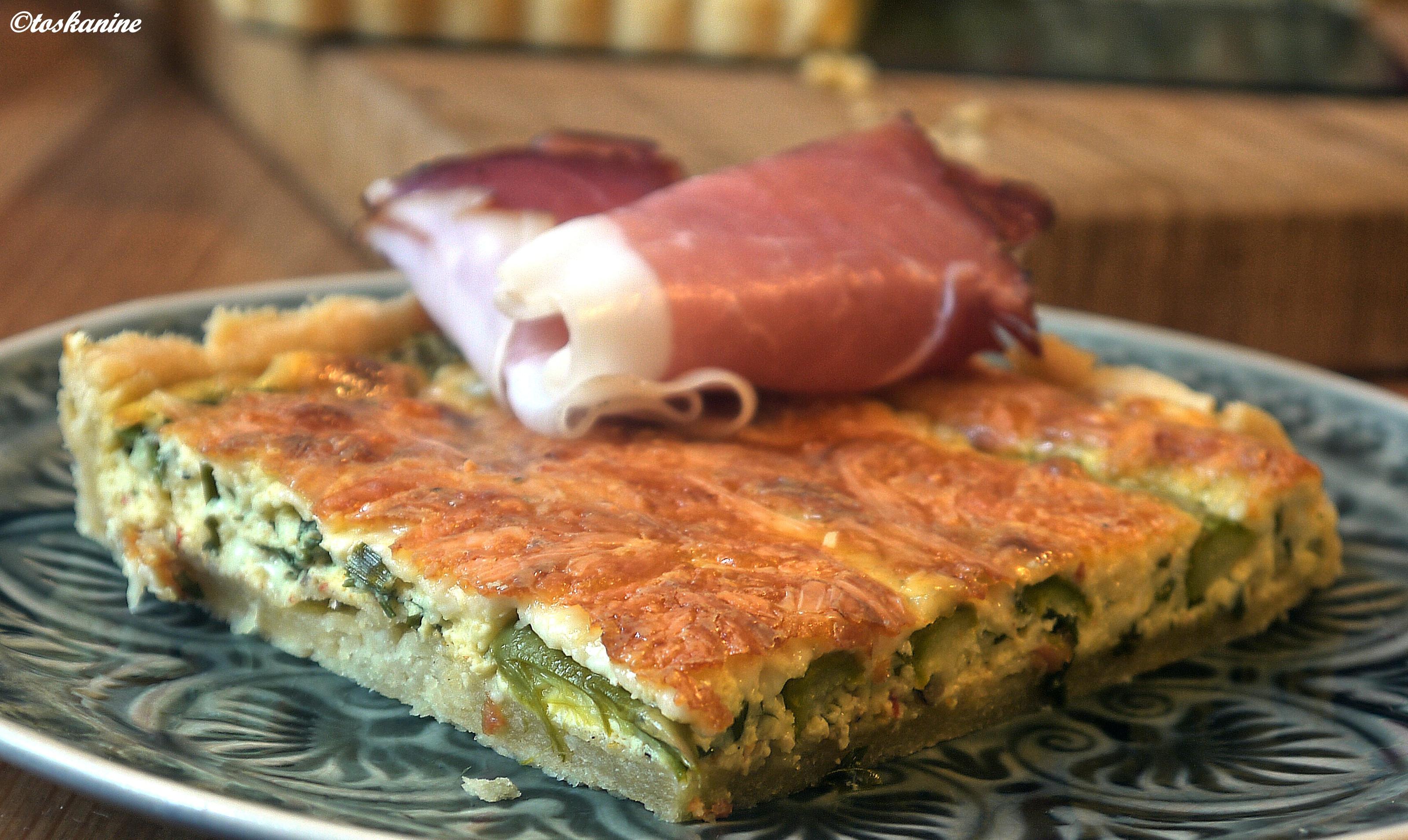 Bilder für Quiche mit grünem Spargel - Rezept