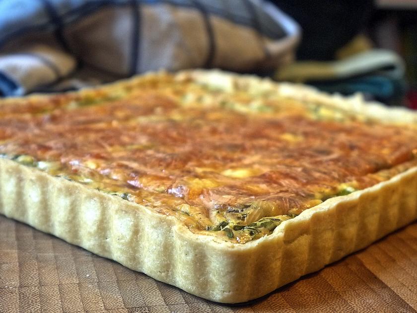 Quiche mit grünem Spargel - Rezept mit Bild - kochbar.de