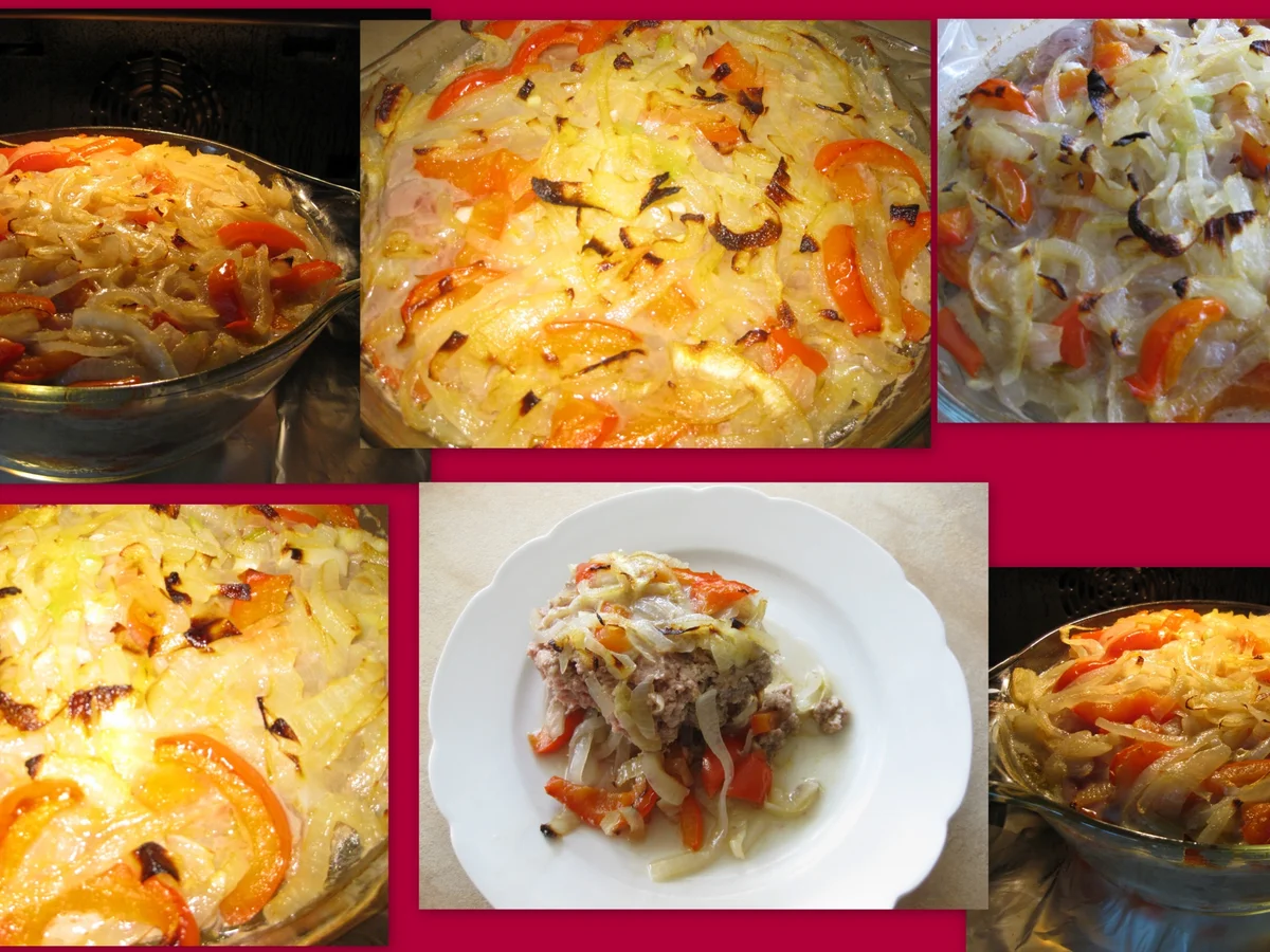 Zwiebel-Paprika-Hackfleisch Auflauf - Rezept - Bild Nr. 2787